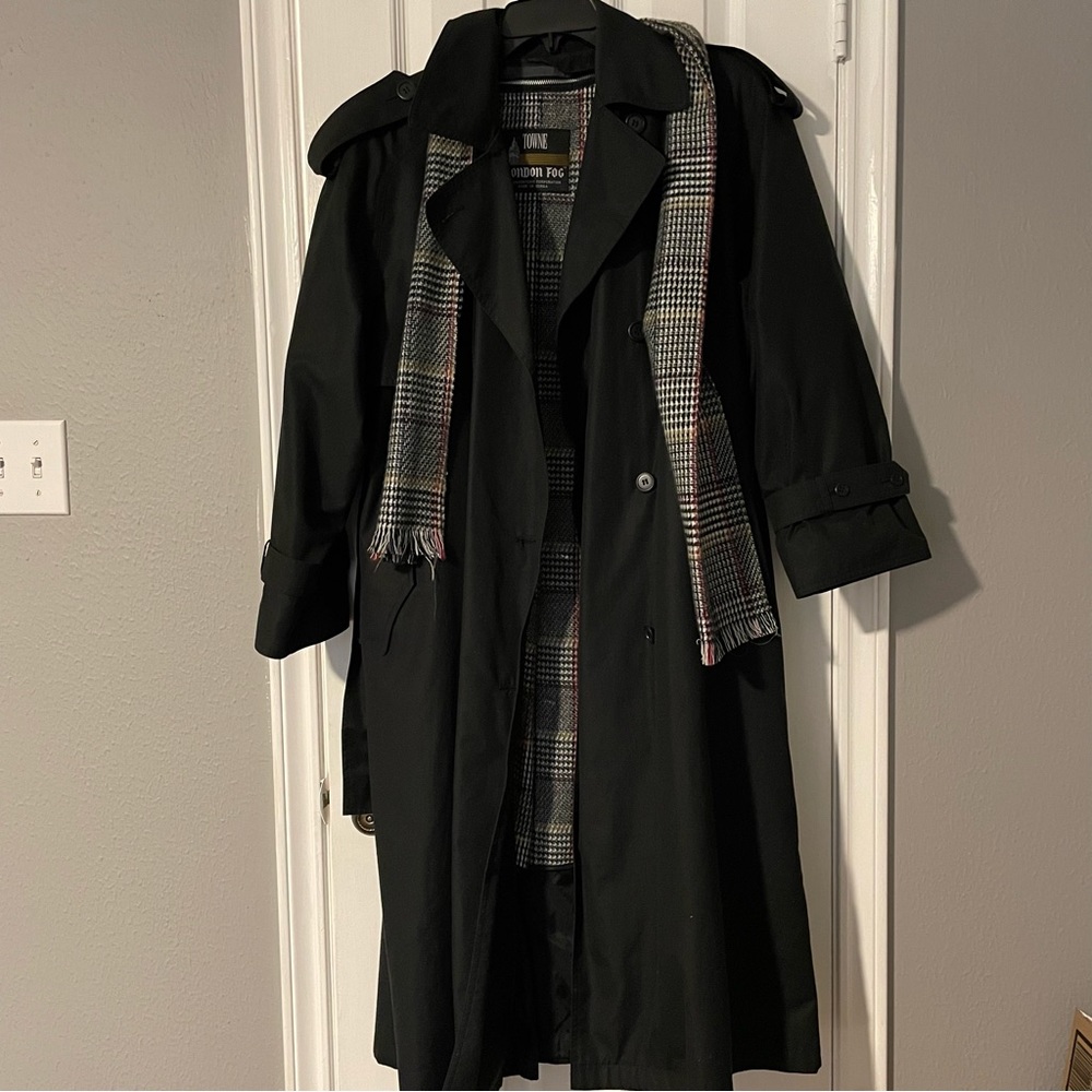 COPY - Vintage Black London Fog Trench Coat